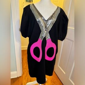 QUEEN OF SPARKLES scissor dress XL, selling for a friend